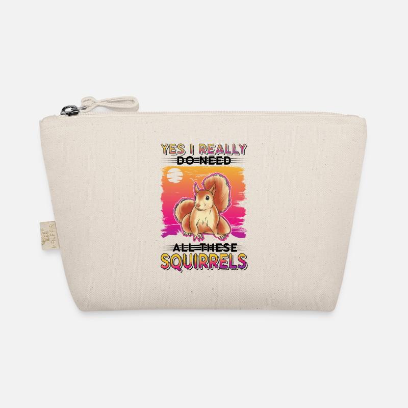 Squirrel Gift Grey Squirrel Organic Pouch
