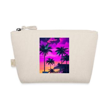 Synthwave Sun Hawaii Vaporwave Aesthetic - Organic Pouch - nature - Front