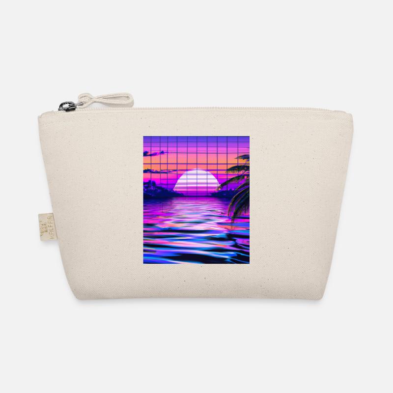 Synthwave Sun Hawaii Vaporwave Esthétique Trousse biologique