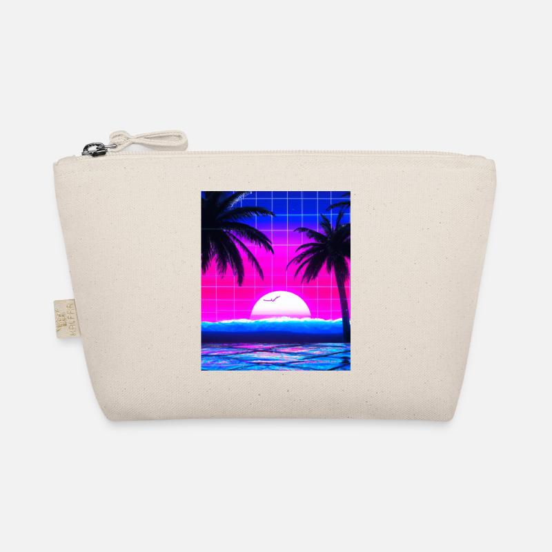 Synthwave Sun Hawaii Vaporwave Esthétique Trousse biologique