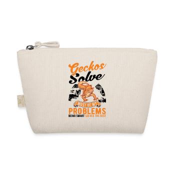 Gecko Gift Leopard Gecko - Organic Pouch - nature - Front