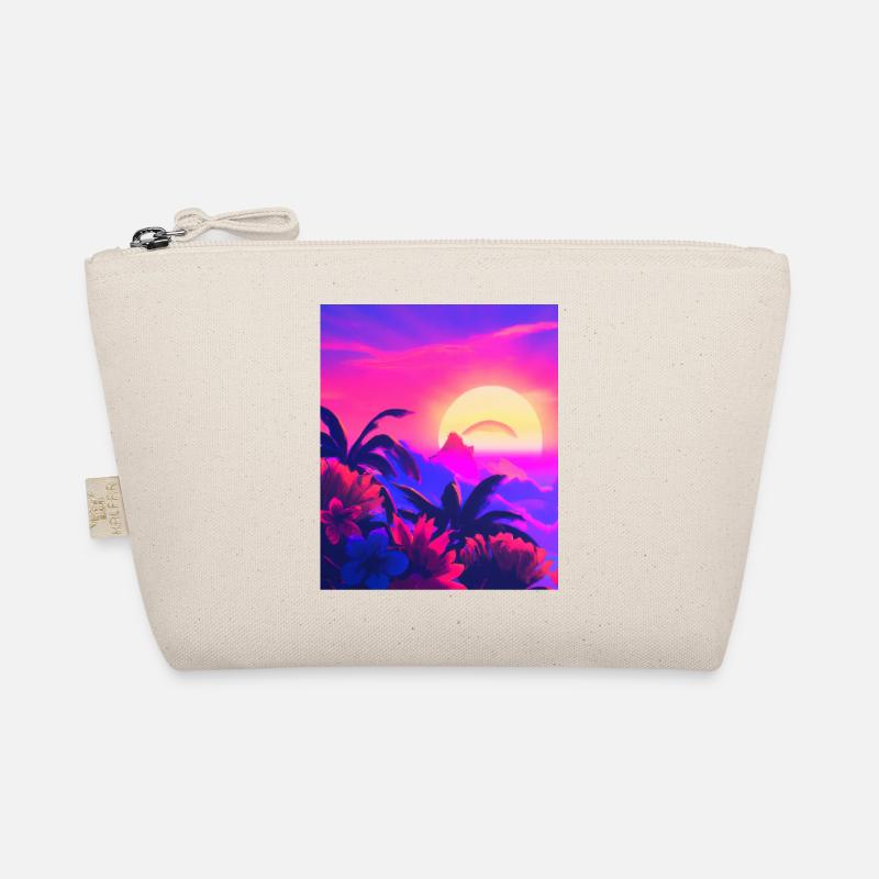 Synthwave Sun Hawaii Vaporwave Esthétique Trousse biologique