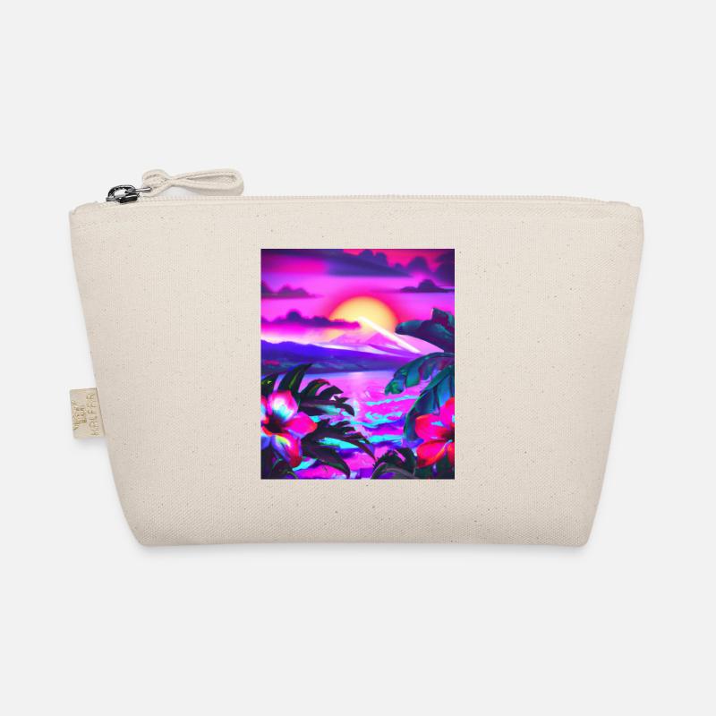 Synthwave Sun Hawaii Vaporwave Esthétique Trousse biologique
