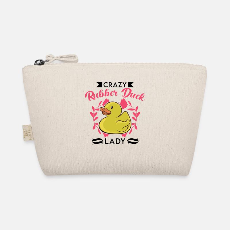 Crazy Rubber Duck Lady Gummiente Organic Pouch