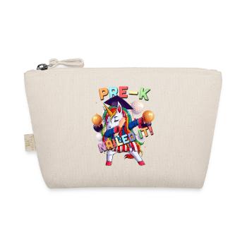 Dab a unicorn in front of K graduating class 2 - Organic Pouch - nature - Front