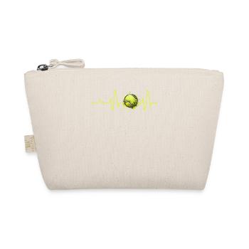 Tennis Heartbeat Sports Player Coach Les fans adorent - Trousse biologique - nature - Devant