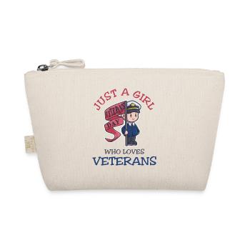 Just A Girl Who Loves Veterans Day - Organic Pouch - nature - Front