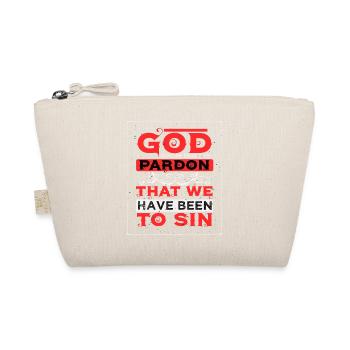 God Pardon That We To Sin T-Shirt - Organic Pouch - nature - Front