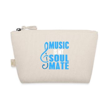 Music Is My Soulmate Retro Music Lover Designs - Organic Pouch - nature - Front