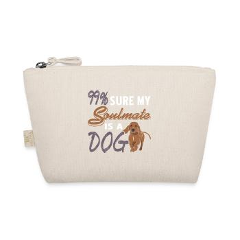 99% Sure My Soulmate Is A Dog Retro Dog Lover - Bio-Täschchen - Natur - Vorne