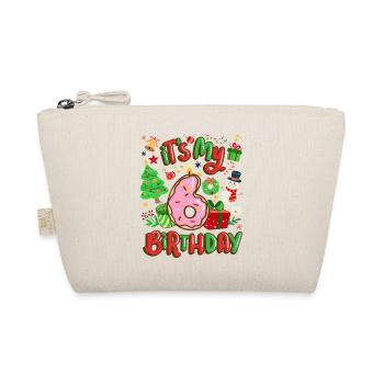 Es Ist Mein 6 Geburtstag Schneemann Weihnachten - Bio-Täschchen - Natur - Vorne