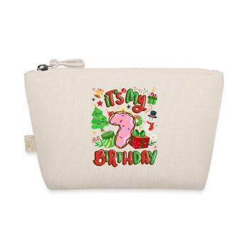 It's my 7 birthday snowman Christmas - Organic Pouch - nature - Front