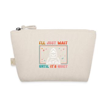 J’attends juste que ce soit tranquille Halloween - Trousse biologique - nature - Devant