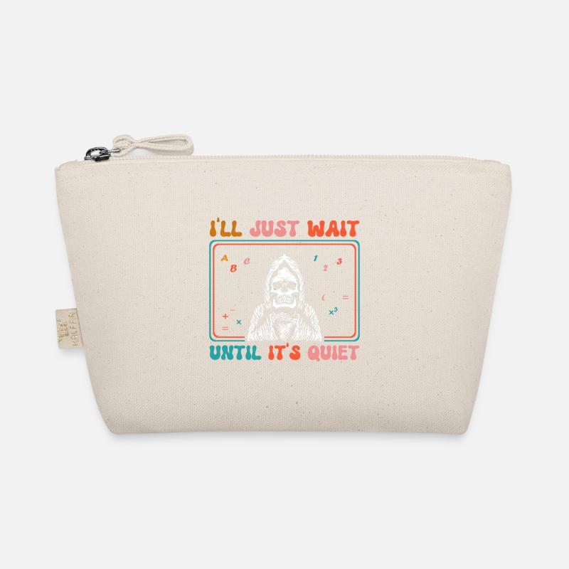 J’attends juste que ce soit tranquille Halloween Trousse biologique