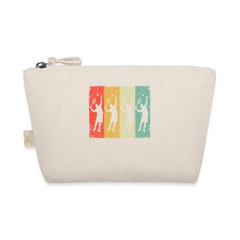 Joueur de tennis Silhouette Trainer Fan Retro Vintage - Trousse biologique - nature - Devant