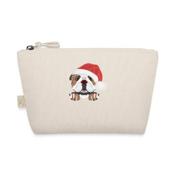 English Bulldog Merry Christmas - Organic Pouch - nature - Front