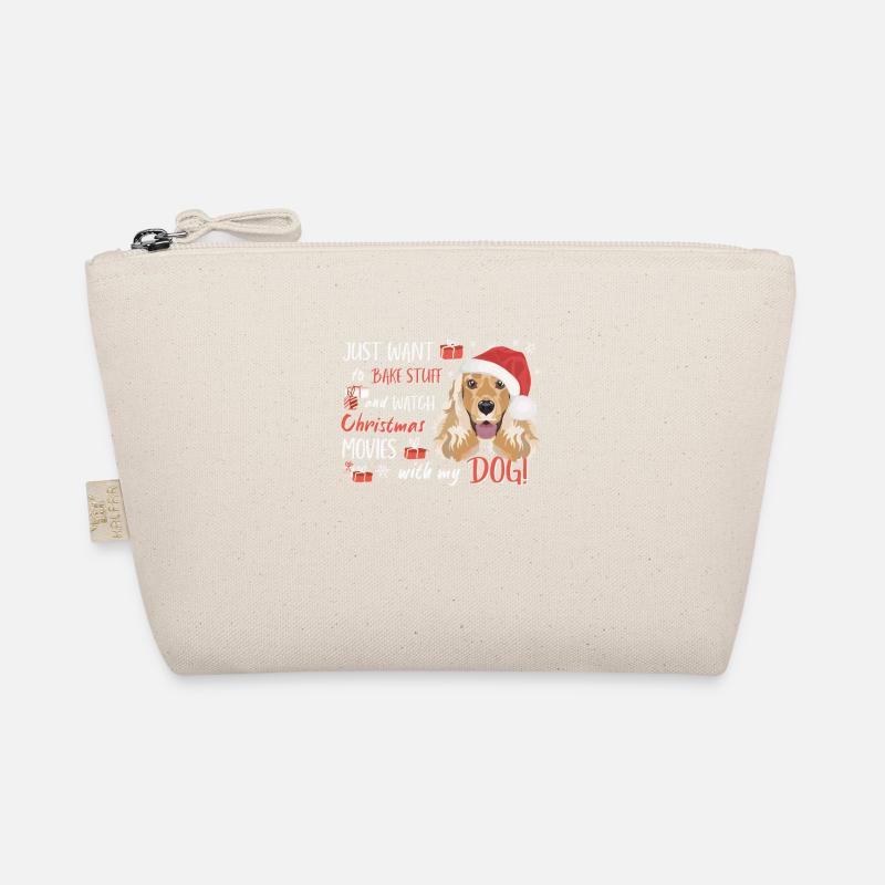 Deutsch Cocker Spaniel Merry Christmas Organic Pouch