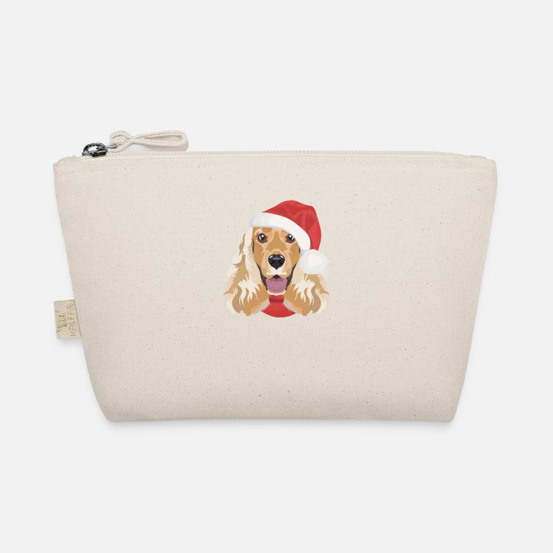 Deutsch Cocker Spaniel Merry Christmas Organic Pouch