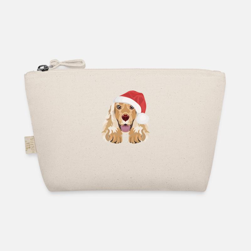 Deutsch Cocker Spaniel Merry Christmas Organic Pouch