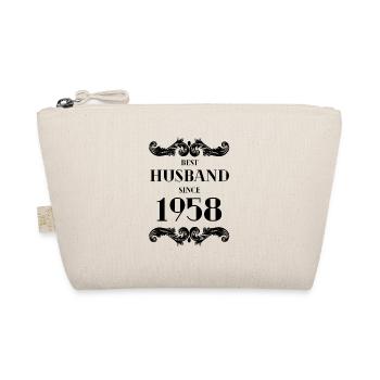 Best Husband Since 1958 Wedding Anniversary - Organic Pouch - nature - Front