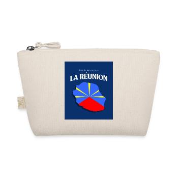 Fier de mes Racines La Réunion Bleu - Trousse biologique - nature - Devant