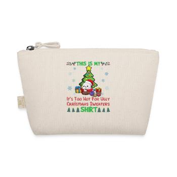 C’est mon pull de Noël C’est trop chaud pour un pull de Noël moche - Trousse biologique - nature - Devant