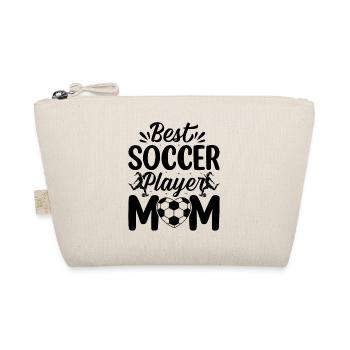 Soccer Lover Soccer Mama - Best Soccer Player Mom - Organic Pouch - nature - Front