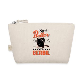 La vie est meilleure avec une gerbille de rat de course de gerbille - Trousse biologique - nature - Devant