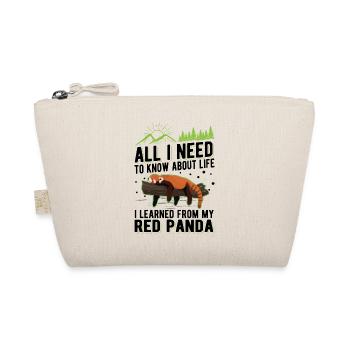 Red Panda Gift Cat Bear Red Panda - Organic Pouch - nature - Front