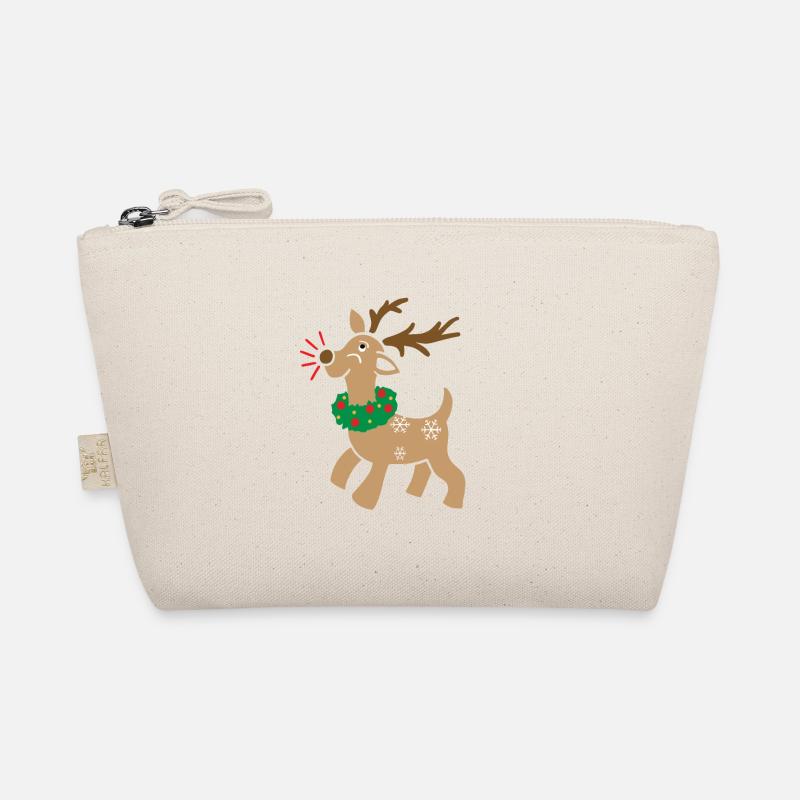 Merry Elk Outfit Organic Pouch