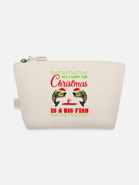 Tout ce que je veux pour Noël, c’est un gros poisson - Trousse biologique - nature - Devant