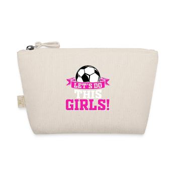Fußball Girl Outfit - Bio-Täschchen - Natur - Vorne