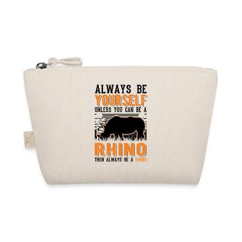 Rhinoceros Rhino Rhinoceros - Organic Pouch - nature - Front