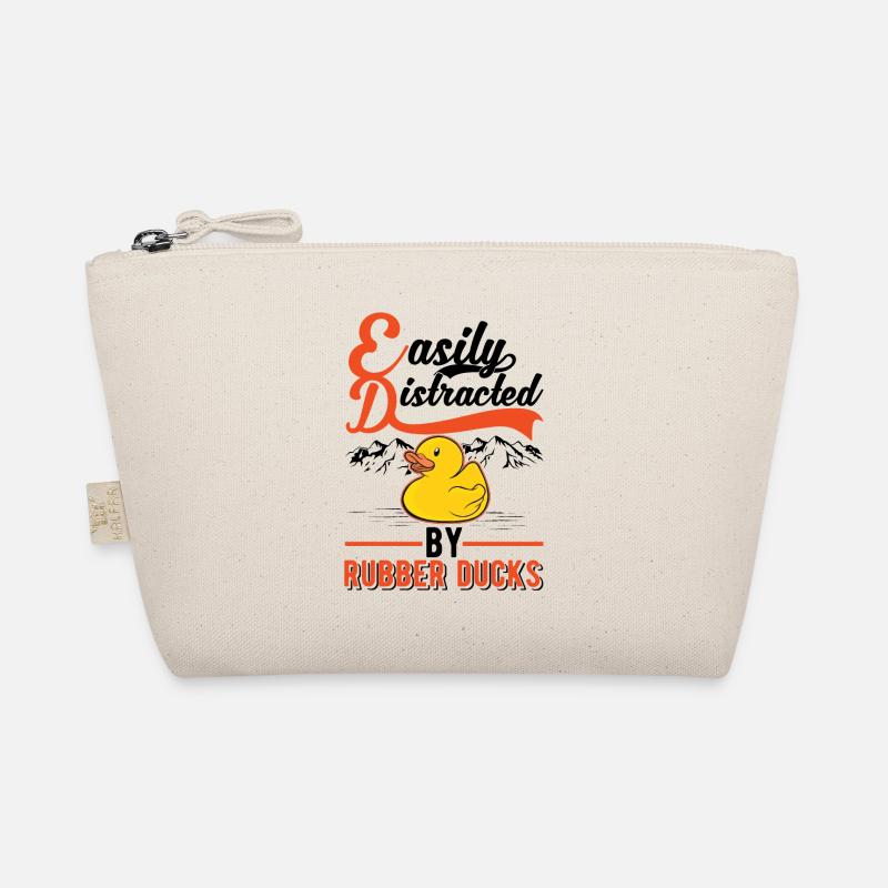 Easily distracted by Rubber Ducks Gummiente Bio-Täschchen