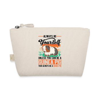 Meerschweinchen Geschenk Guinea Pig - Bio-Täschchen - Natur - Vorne