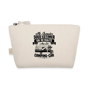 Un retraité avec son camping-car - humour cadeau - Trousse biologique - nature - Devant