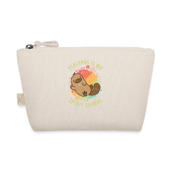 Platypus is my Spirit Animal Schnabeltier - Organic Pouch - nature - Front