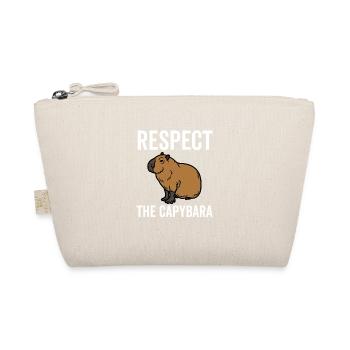 Respect The Capybara - Organic Pouch - nature - Front