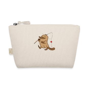 Platypus goes fishing Australia animal - Organic Pouch - nature - Front