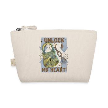 Valentine's Day saying, lock keys, love-love - Organic Pouch - nature - Front