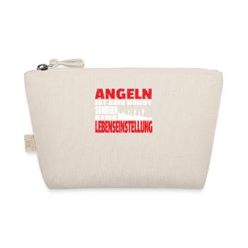 Angler Geschenkidee Hobby Angeln - Bio-Täschchen - Natur - Vorne