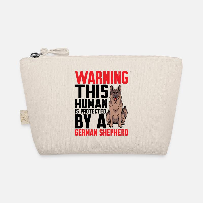 This Human Is Protected by A German Shepherd 5 Organic Pouch