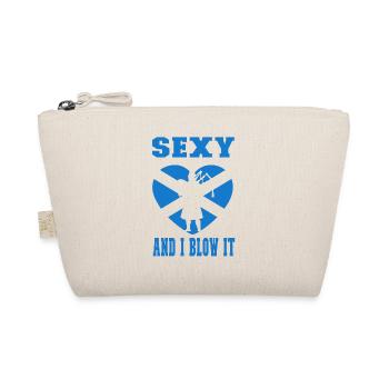 Dudelsack Dudelsackspieler Sexy an i blow it - Bio-Täschchen - Natur - Vorne