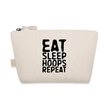 Eat Sleep Hoops Repeat - Organic Pouch - nature - Front