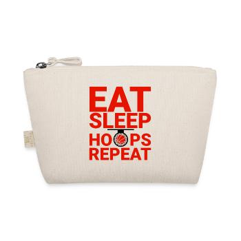 Eat Sleep Hoops Repeat 2 - Organic Pouch - nature - Front