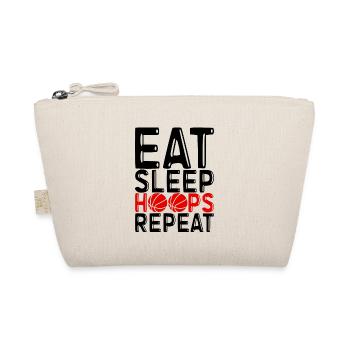 Eat Sleep Hoops Repeat 4 - Organic Pouch - nature - Front