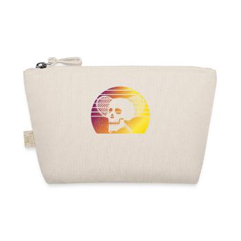 Tennis Skull Player Coach Fan Funny Sport - Organic Pouch - nature - Front