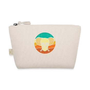 Tennis Skull Player Coach Fan Funny Sport - Organic Pouch - nature - Front