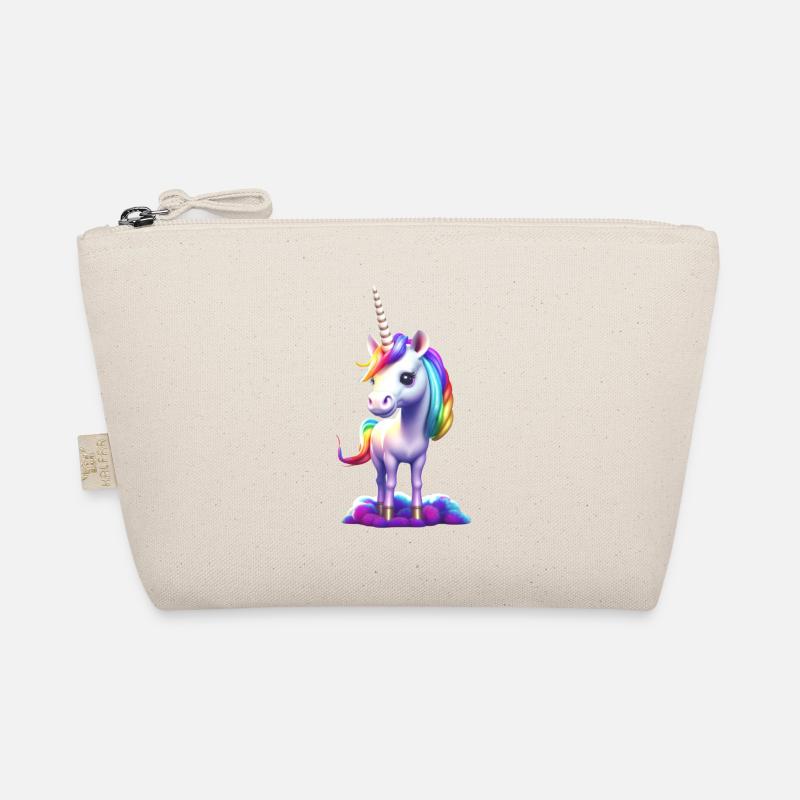 Süßes kleines Einhorn ist auf der Suche nach dir Bio-Täschchen
