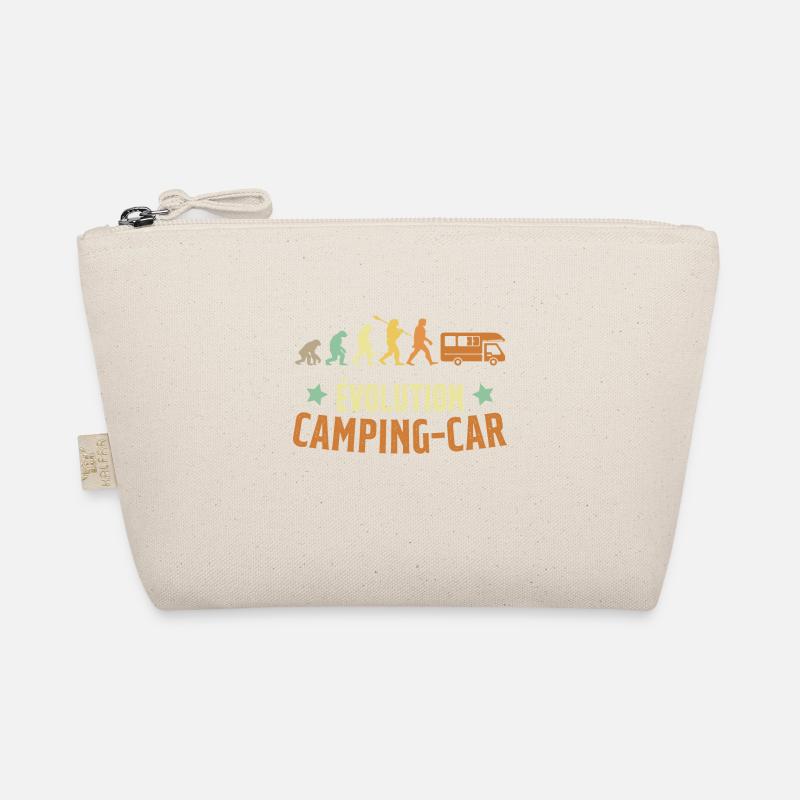 Evolution Camping Car Humor Geschenk Bio-Täschchen